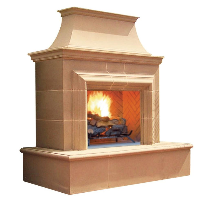 American Fyre Designs Reduced Cordova 76-Inch Freestanding Outdoor Gas Fireplace