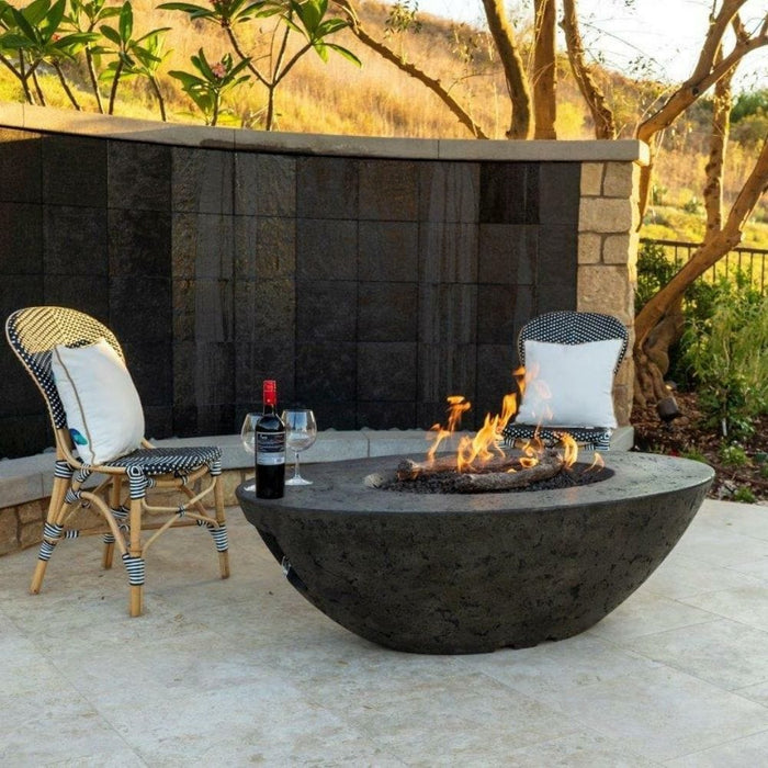 American Fyre Designs Calais 60-Inch Oval Gas Fire Pit Table