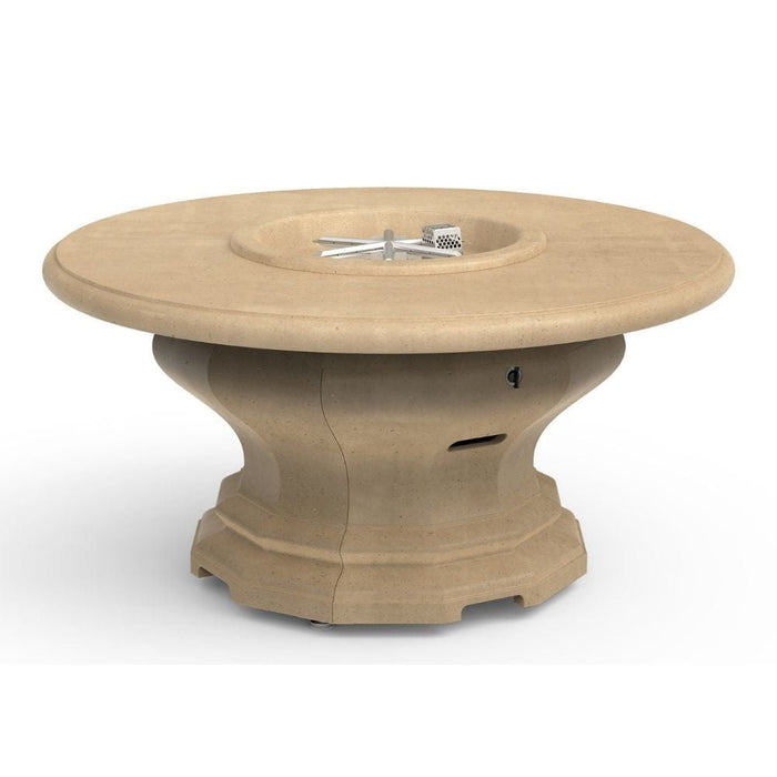 American Fyre Designs Inverted 48-Inch Concrete Round Gas Fire Pit Table