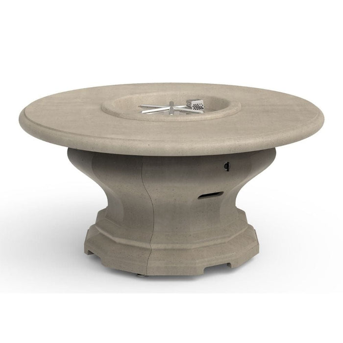 American Fyre Designs Inverted 48-Inch Concrete Round Gas Fire Pit Table