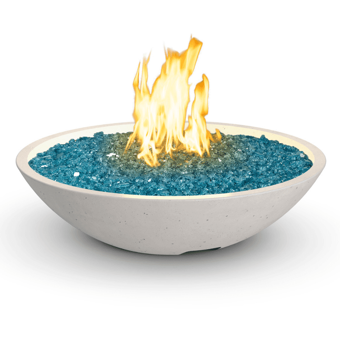 American Fyre Designs Marseille 32-Inch Round Concrete Gas Fire Bowl