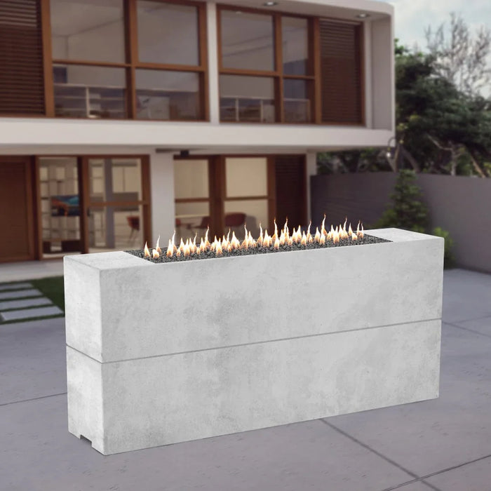 American Fyre Designs Milan 72-Inch Tall Linear Gas Fire Pit Table