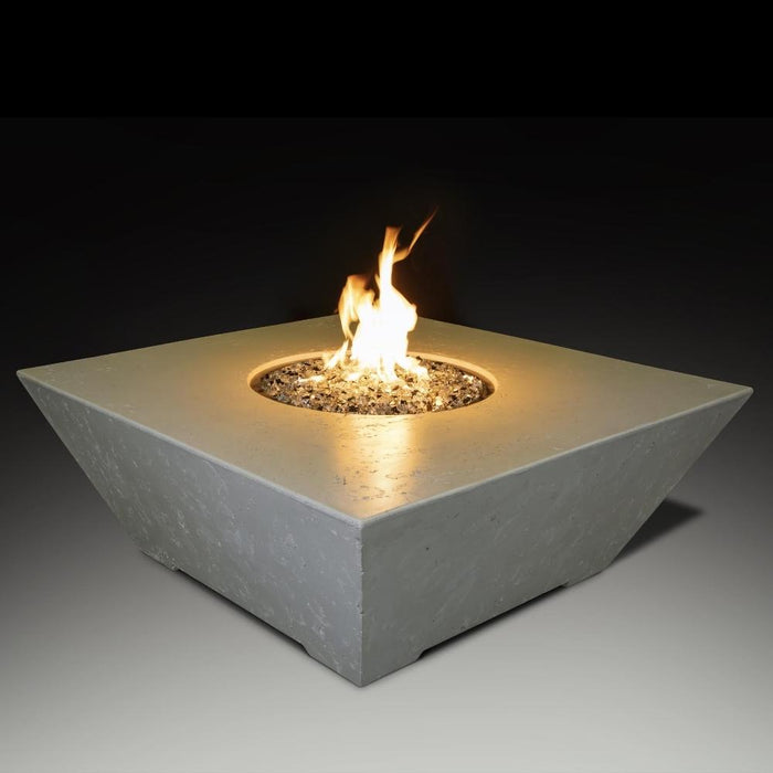 Athena Olympus 48-Inch Square Concrete Gas Fire Pit Table