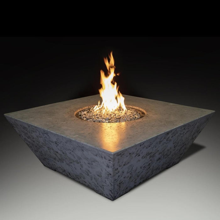 Athena Olympus 48-Inch Square Concrete Gas Fire Pit Table