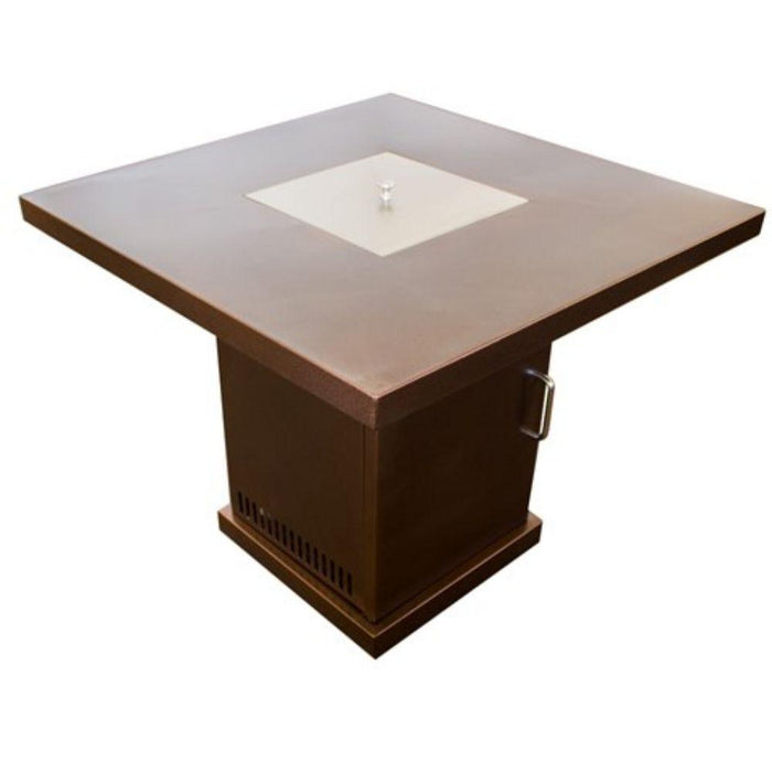 AZ Patio Heaters Hammered Bronze 30-Inch Square LP Fire Pit Table (GSF-PR-PC)