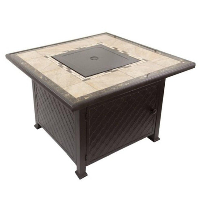 AZ Patio Heater Marble Tile 40-Inch Square LP Fire Pit Table (GFT-51030A)