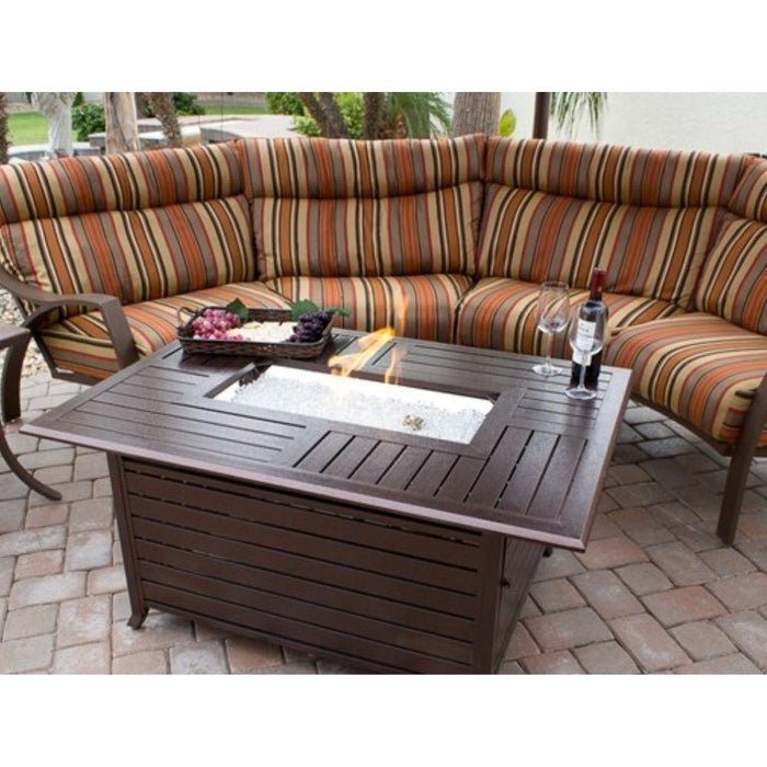 AZ Patio Heaters Aluminum 49-Inch Rectangular LP Fire Pit Table (FS-1010-T-12)