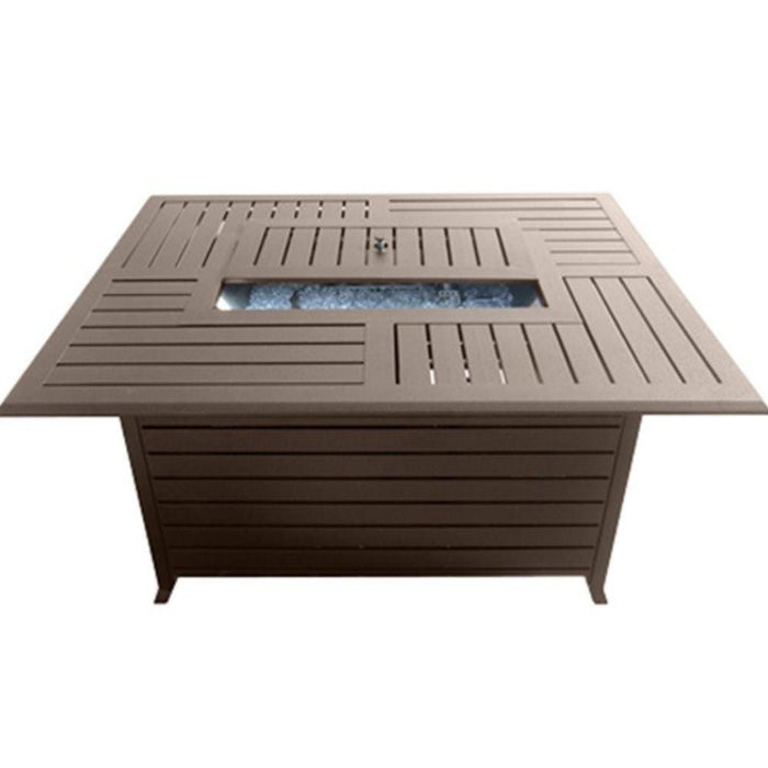 AZ Patio Heaters Aluminum 49-Inch Rectangular LP Fire Pit Table (FS-1010-T-12)