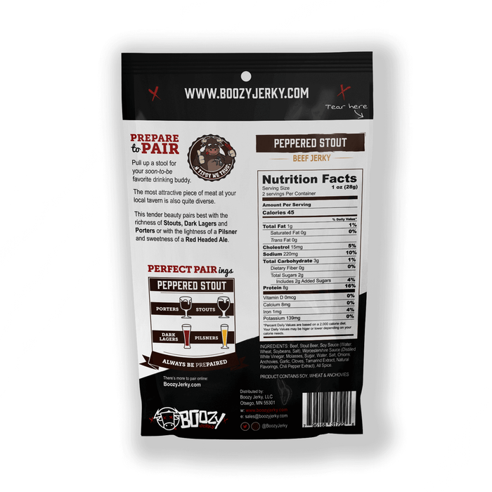 Peppered Stout Beef Jerky - The Kansas City BBQ Store