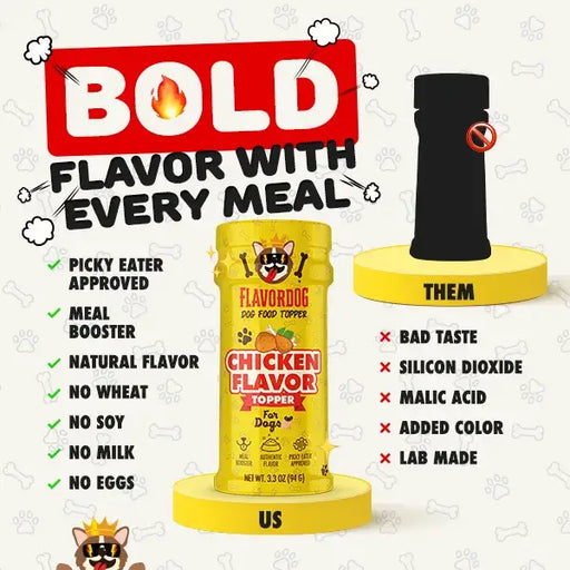 Chicken Flavored - Dog Food Topper - The Kansas City BBQ Store