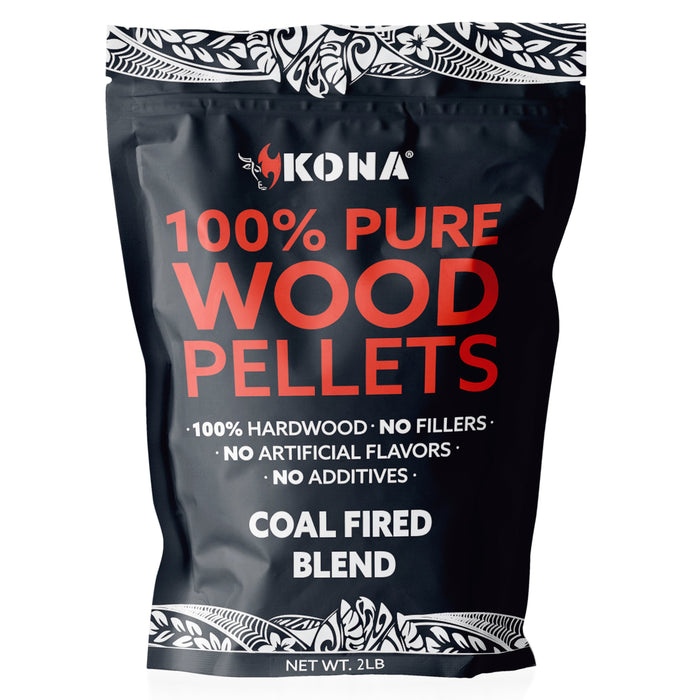 Kona Coal-Fired Pizza Charcoal Wood Smoker Pellets 100% Natural - The Kansas City BBQ Store