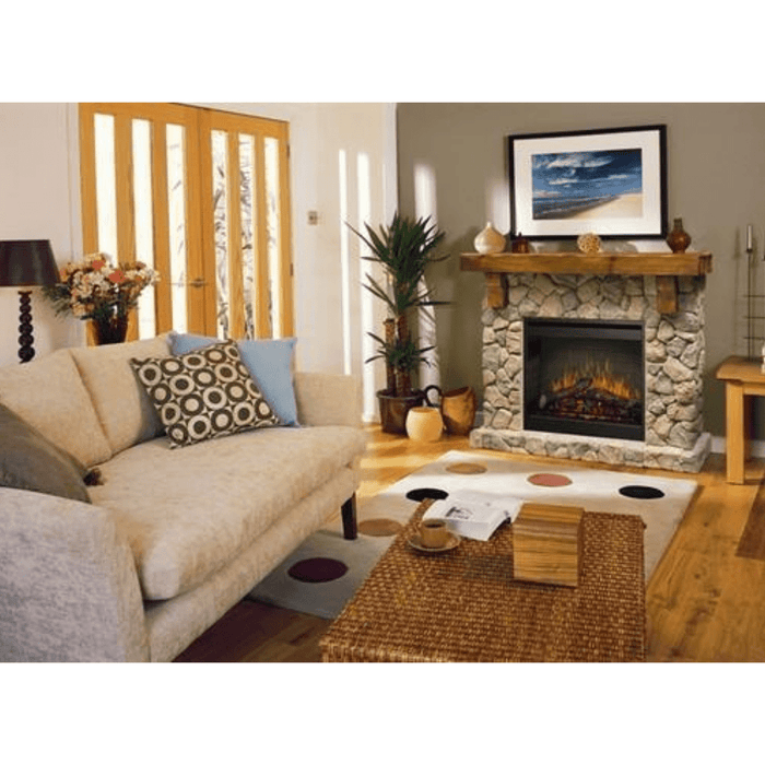 Dimplex Fieldstone Electric Fireplace and Mantel Package (GDS28L8-904ST)