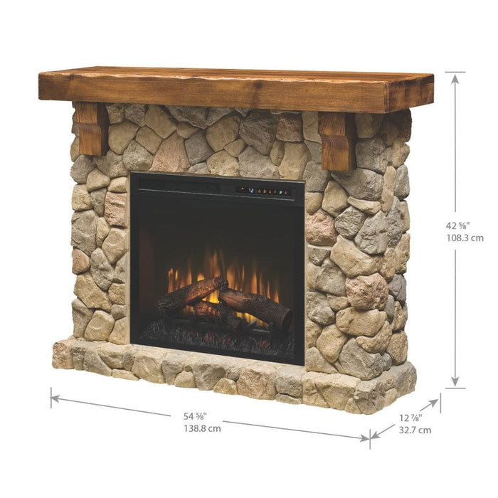 Dimplex Fieldstone Electric Fireplace and Mantel Package (GDS28L8-904ST)