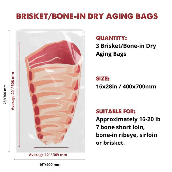 Dry Aging Bags Brisket/Bone-In