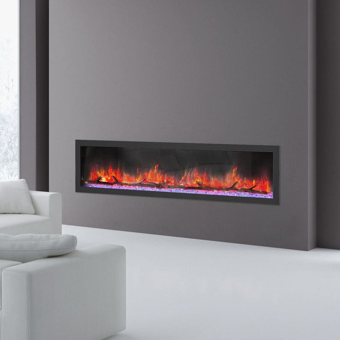 Dynasty Cascade 42-Inch to 82-Inch Built-in Linear Smart Electric Fireplace