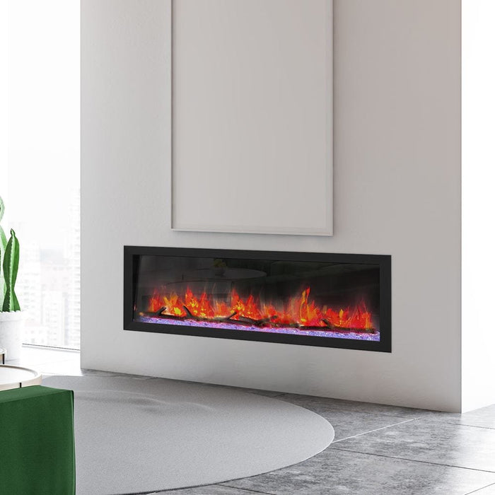 Dynasty Cascade 42-Inch to 82-Inch Built-in Linear Smart Electric Fireplace