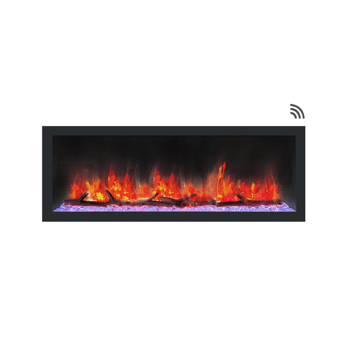 Dynasty Cascade 42-Inch to 82-Inch Built-in Linear Smart Electric Fireplace