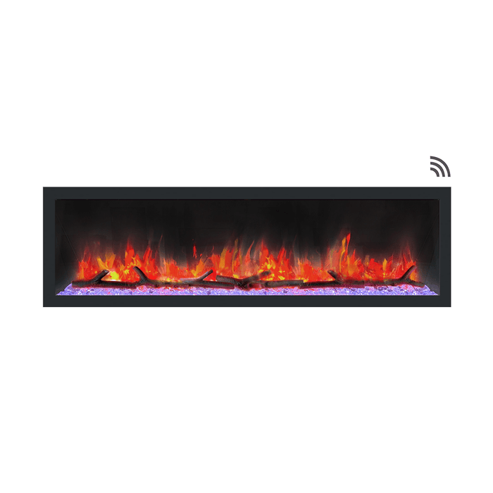 Dynasty Cascade 42-Inch to 82-Inch Built-in Linear Smart Electric Fireplace