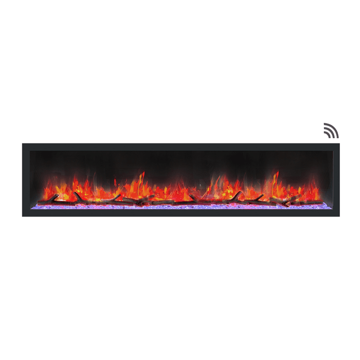 Dynasty Cascade 42-Inch to 82-Inch Built-in Linear Smart Electric Fireplace