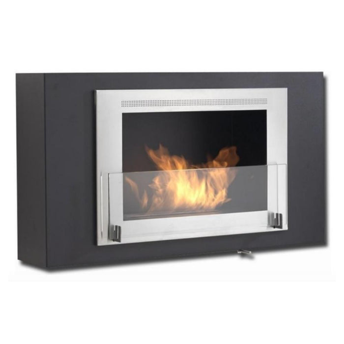 Eco-Feu Brooklyn 34-Inch Wall Mounted / Built-in Ethanol Fireplace