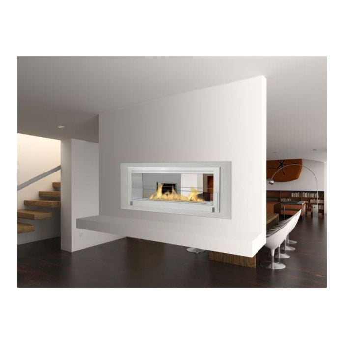 Eco-Feu Santa Cruz 63-Inch Built-in/Free Standing See-Through Ethanol Fireplace