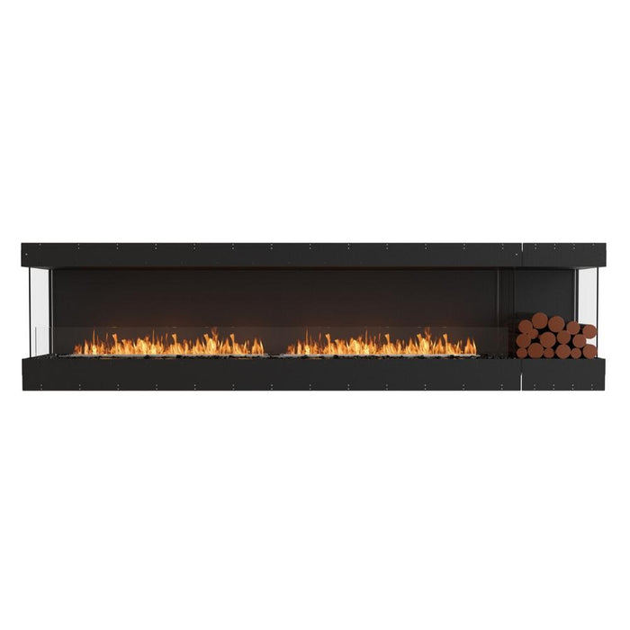 EcoSmart Fire Flex Bay 3-Sided Ethanol Firebox with Decorative Box