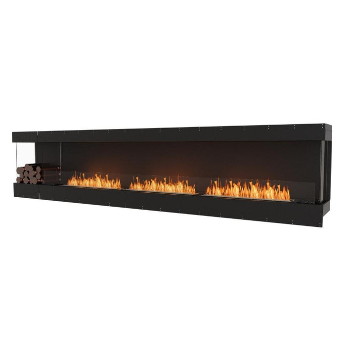 EcoSmart Fire Flex Bay 3-Sided Ethanol Firebox with Decorative Box