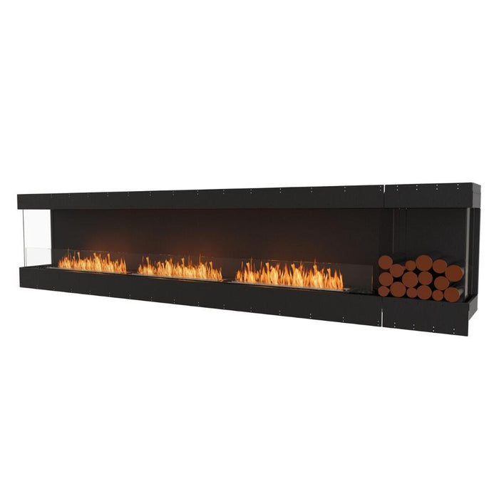 EcoSmart Fire Flex Bay 3-Sided Ethanol Firebox with Decorative Box