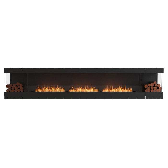 EcoSmart Fire Flex Bay 3-Sided Ethanol Firebox with Decorative Box