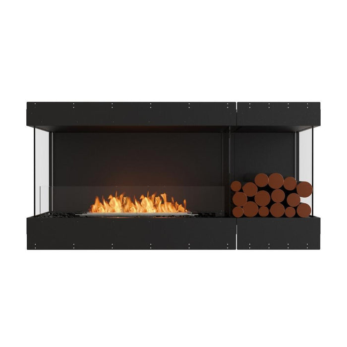 EcoSmart Fire Flex Bay 3-Sided Ethanol Firebox with Decorative Box