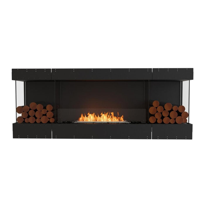 EcoSmart Fire Flex Bay 3-Sided Ethanol Firebox with Decorative Box