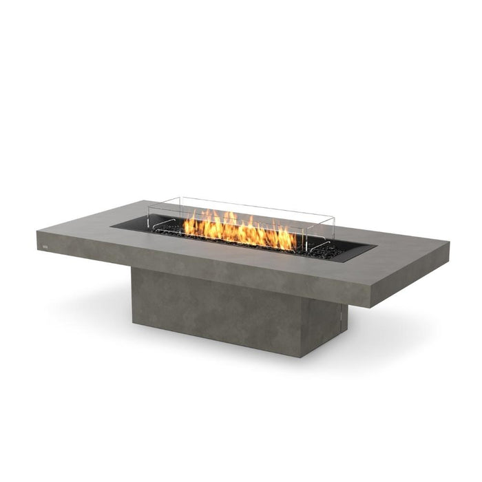 EcoSmart Fire Gin 90 Chat Height Rectangular Fire Pit Table