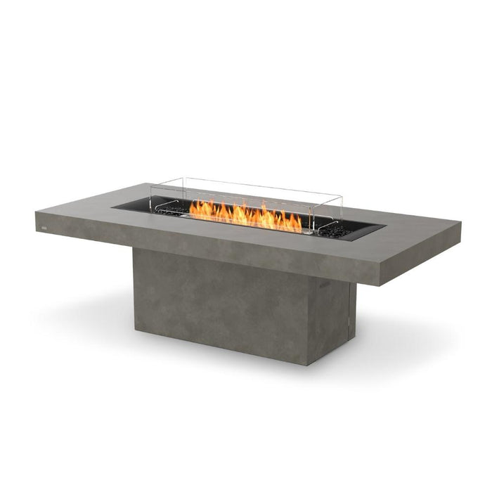 EcoSmart Fire Gin 90 Dining Height Rectangular Fire Pit Table