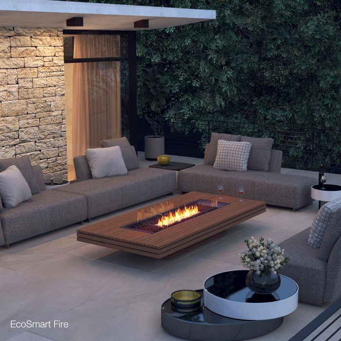 EcoSmart Fire Gin 90 Low Rectangular Fire Pit Table