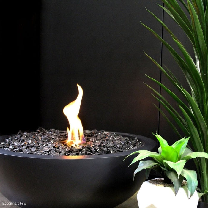 EcoSmart Fire Mix Round Concrete Ethanol Fire Bowl