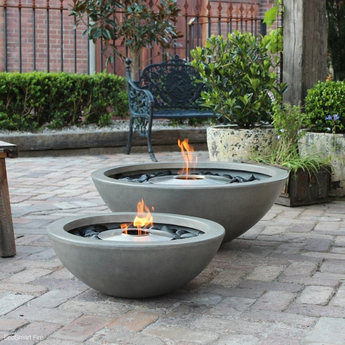 EcoSmart Fire Mix Round Concrete Ethanol Fire Bowl