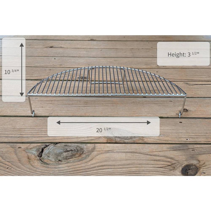 Elevated Cooking Grate - For BGE XL, KJ Big Joe, Weber 22" or similar