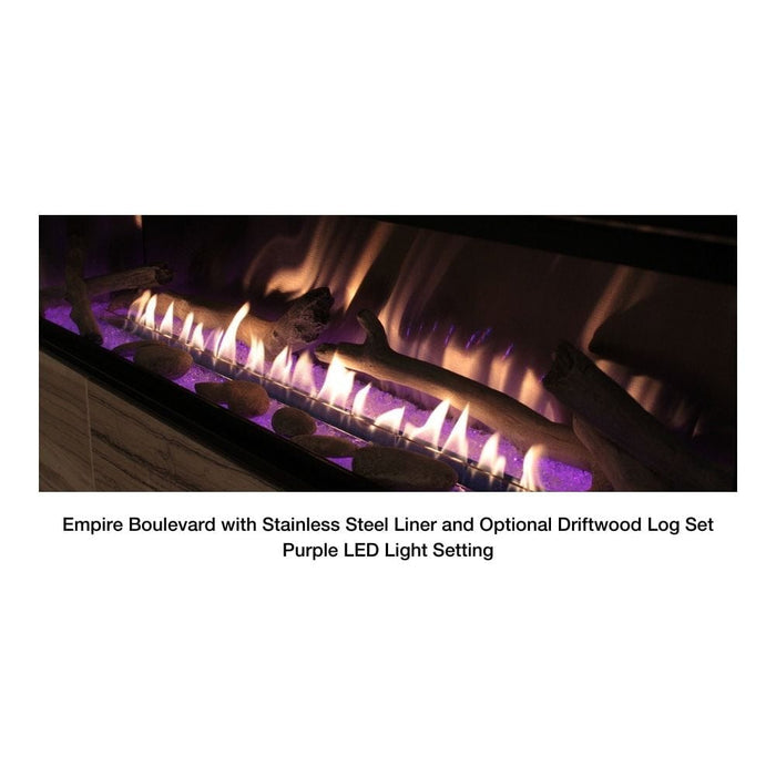 Empire Boulevard 60-Inch Linear Vent-Free Gas Fireplace