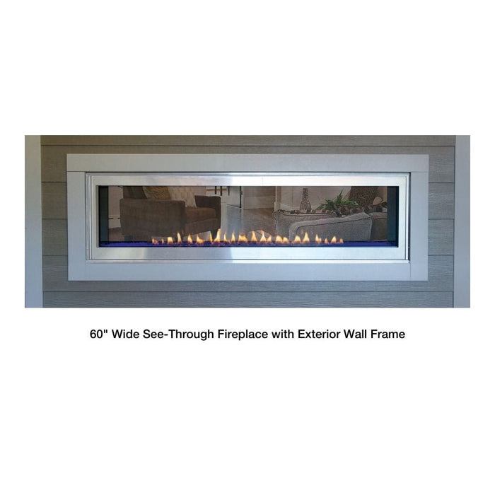 Empire Boulevard 60-Inch Linear Vent-Free See-Through Gas Fireplace