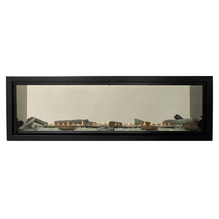 Empire Boulevard 60-Inch Linear Vent-Free See-Through Gas Fireplace