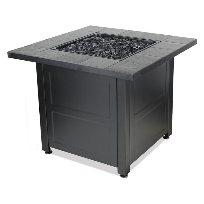 Endless Summer 30-Inch Square LP Fire Pit Table with Tile Tabletop (GAD1499M)