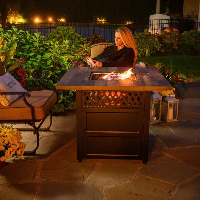 Endless Summer Harris 38-Inch DualHeat LP Fire Pit Table (GAD19103ES)