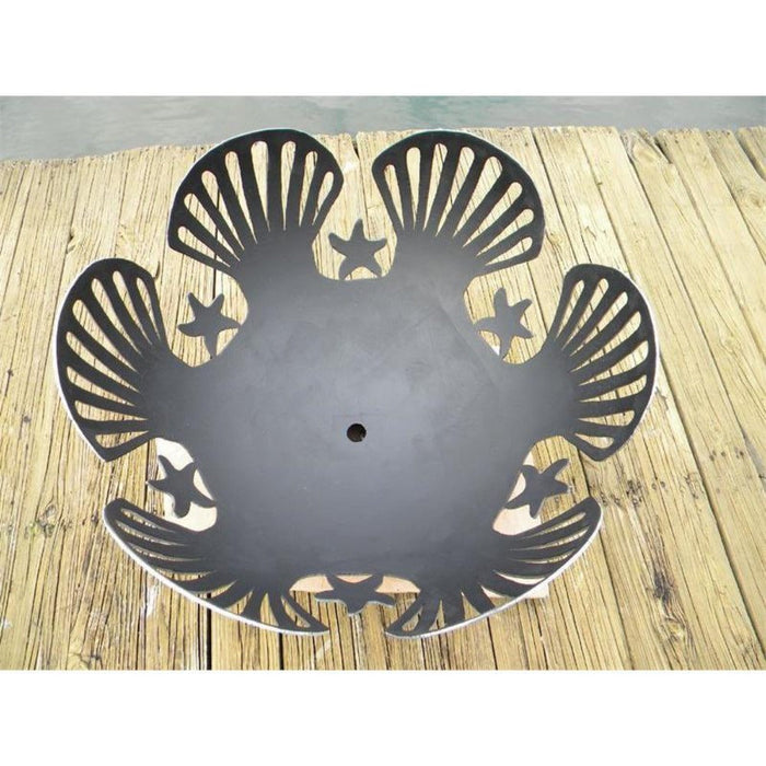 Fire Pit Art Barefoot Beach 42-Inch Handcrafted Carbon Steel Fire Pit (BB)