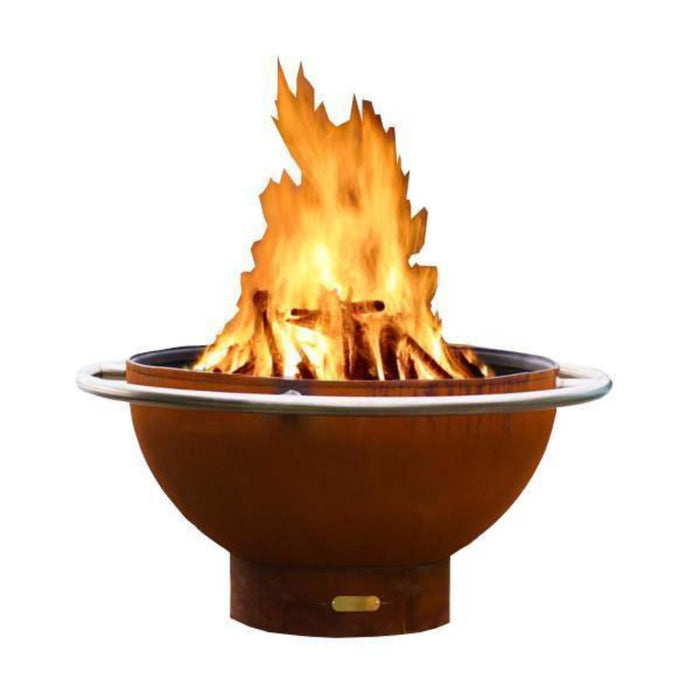 Fire Pit Art Bella Luna 48-Inch Handcrafted Carbon Steel Fire Pit (BL)