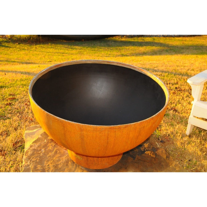 Fire Pit Art Crater 36-Inch Handcrafted Carbon Steel Fire Pit (CTR)