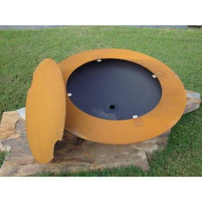 Fire Pit Art Magnum 54-Inch Handcrafted Carbon Steel Fire Pit (MAG)