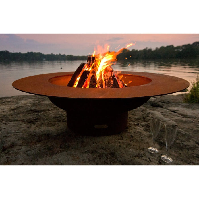 Fire Pit Art Magnum 54-Inch Handcrafted Carbon Steel Fire Pit (MAG)