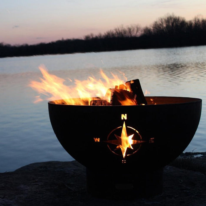 Fire Pit Art Navigator 36-Inch Handcrafted Carbon Steel Fire Pit (NAV)