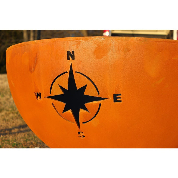 Fire Pit Art Navigator 36-Inch Handcrafted Carbon Steel Fire Pit (NAV)