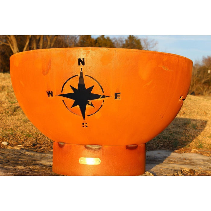 Fire Pit Art Navigator 36-Inch Handcrafted Carbon Steel Fire Pit (NAV)